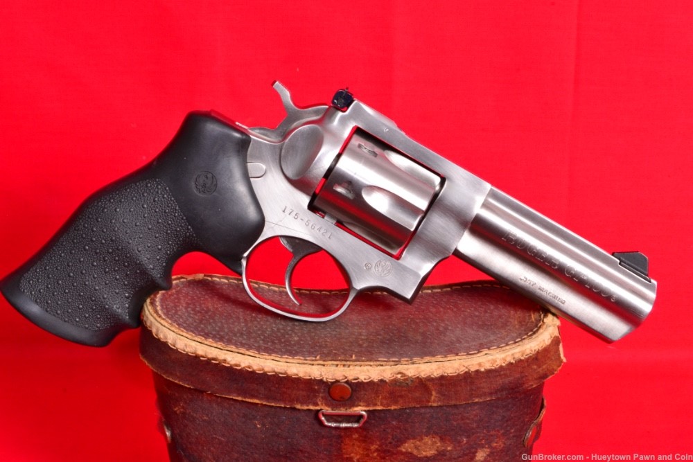 NICE Ruger Model GP100 Stainless .357 Magnum Revolver 4" PENNY NO RESERVE -img-0