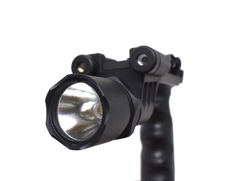 Vertical Foregrip Grip + 600 Lumen Flashlight and Green Laser Combo Sight-img-1
