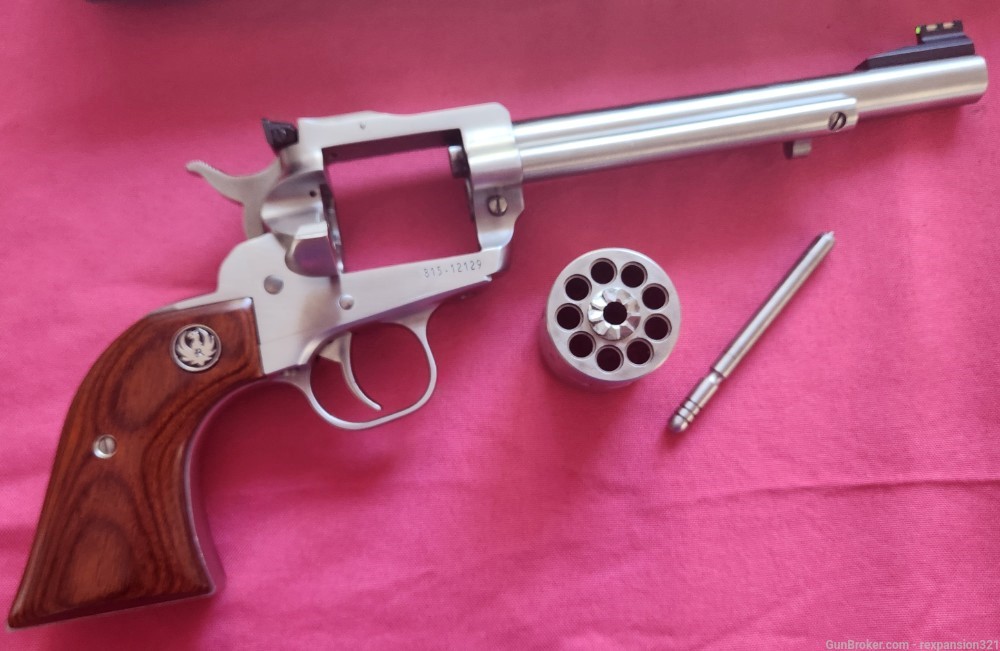 RARE RUGER SINGLE NINE .22 MAGNUM 9 SHOT STAINLESS 6.5IN -img-9