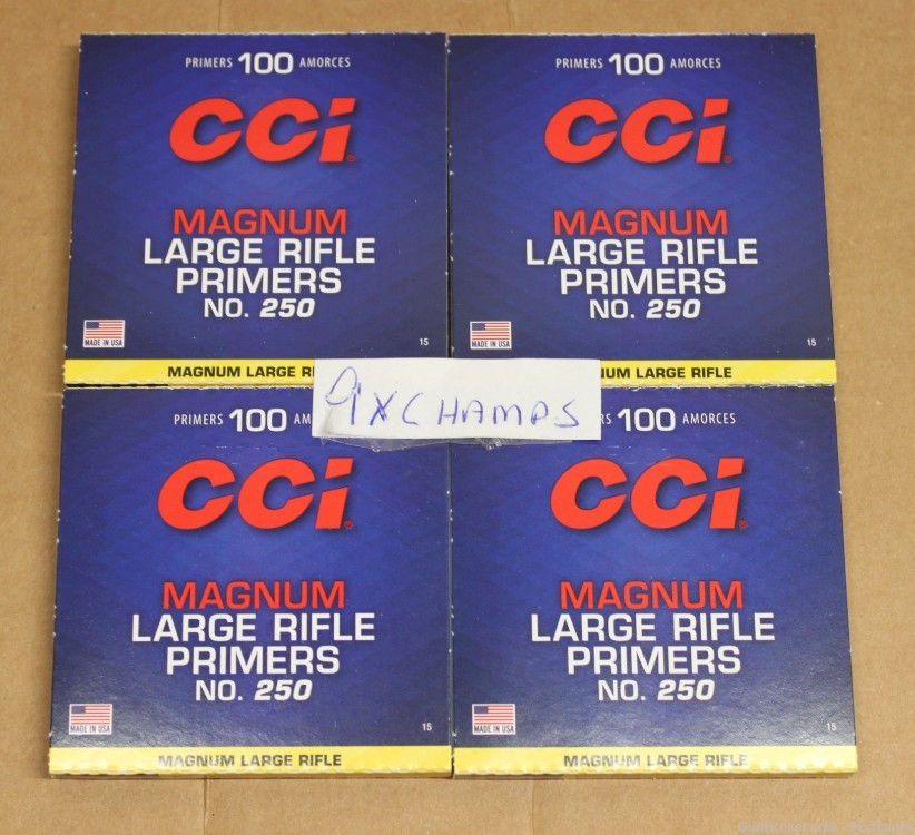 400 CCI #250 Large Rifle Magnum Primers-img-0