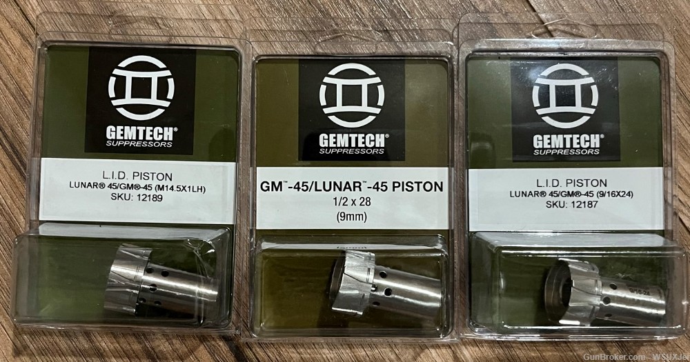 Gemtech Blackside 45/GM-45/Lunar 45 LID Piston pack!-img-0
