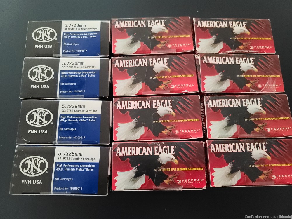 PENNY AUCTION 5.7x28 Ammo 600 Rounds NO RESERVE-img-0