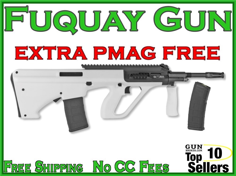 Steyr AUG A3 M1 NATO Mag 5.56 16" 30rd White AUGM1WHINATOEXT AUG-AUG-img-0