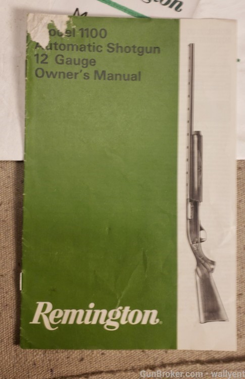 Remington Model 1100 Automatic Shotgun Manual 12 Gauge RD 5468 Rev. 782-img-0