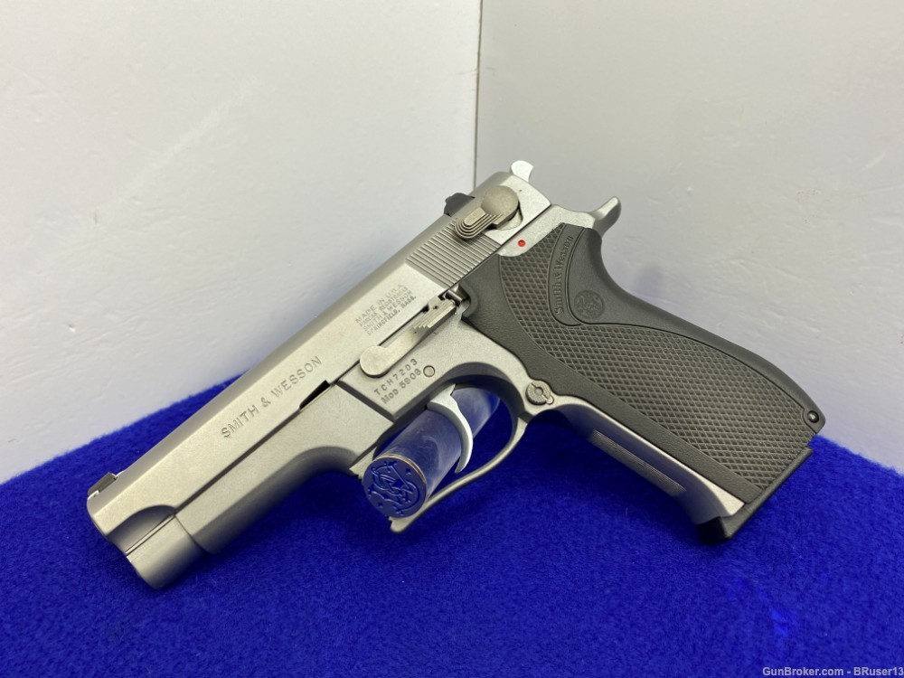 1989 Smith Wesson 5906 9mm Stainless *TRADITIONAL DOUBLE-ACTION SEMI-AUTO*-img-4