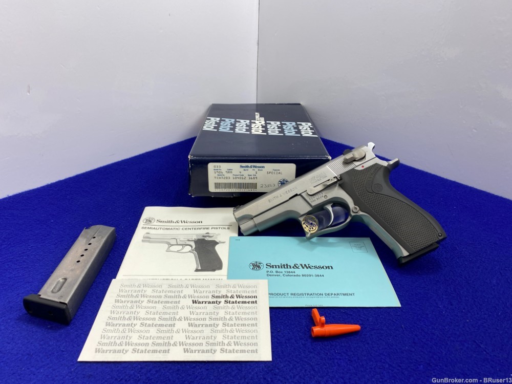 1989 Smith Wesson 5906 9mm Stainless *TRADITIONAL DOUBLE-ACTION SEMI-AUTO*-img-0