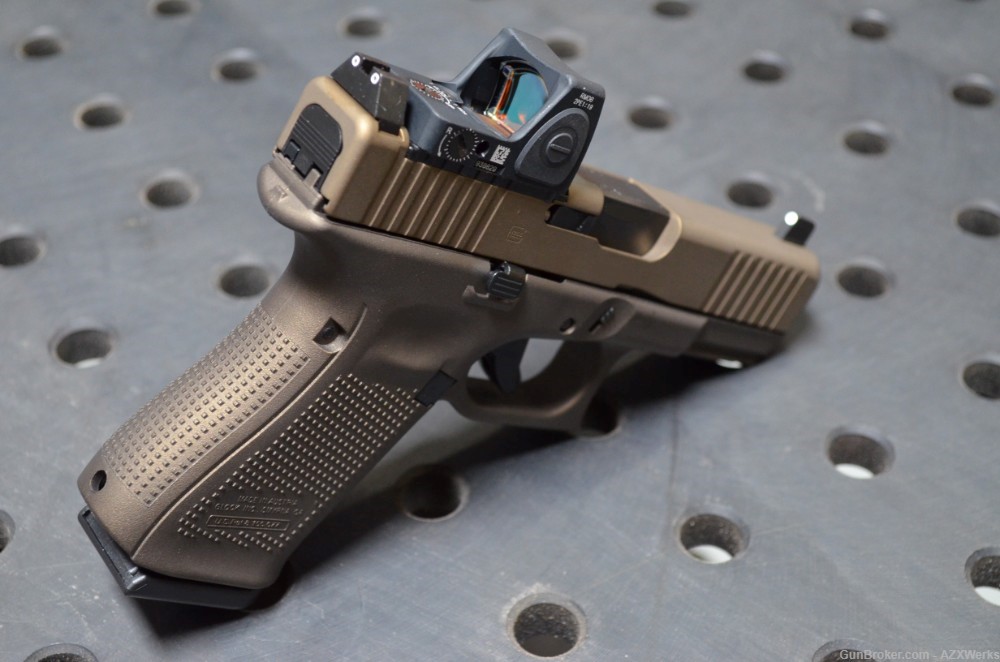 Glock 19 Gen 5 MOS X-Werks M Bronze Ameriglo NS Trijicon RMR Perf Trigger-img-2