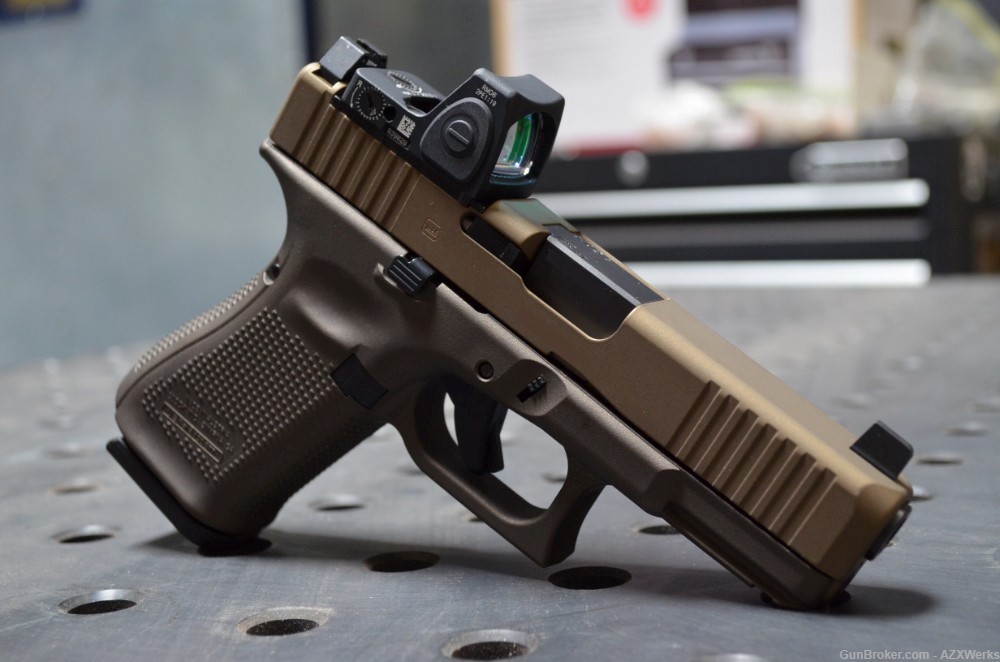 Glock 19 Gen 5 MOS X-Werks M Bronze Ameriglo NS Trijicon RMR Perf Trigger-img-1