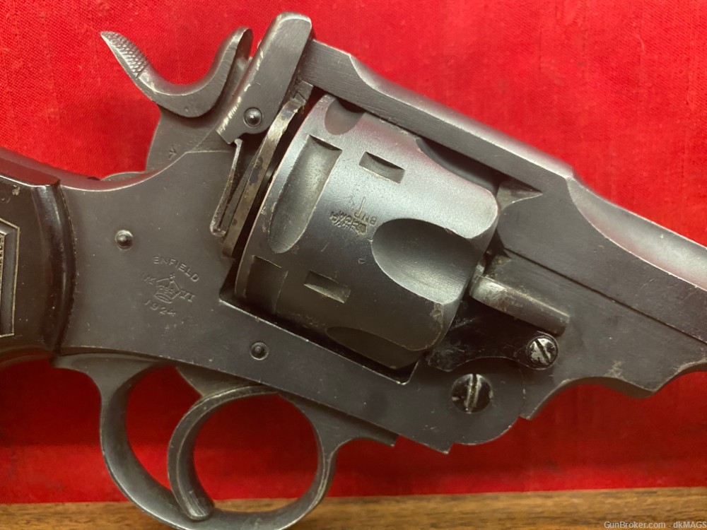 Enfield Mk VI Revolver .455 webley 6 shot Top Break 1924 England-img-3