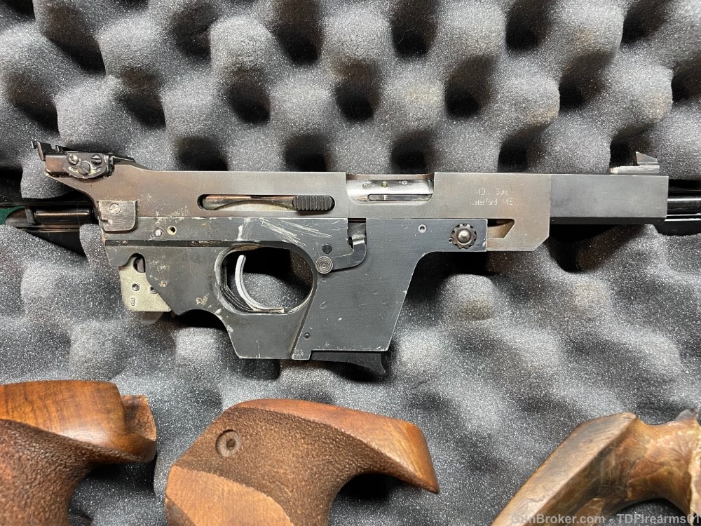 Carl Walther OSP Olympic Target pistol .22 short broken w/ 2 grips -img-2