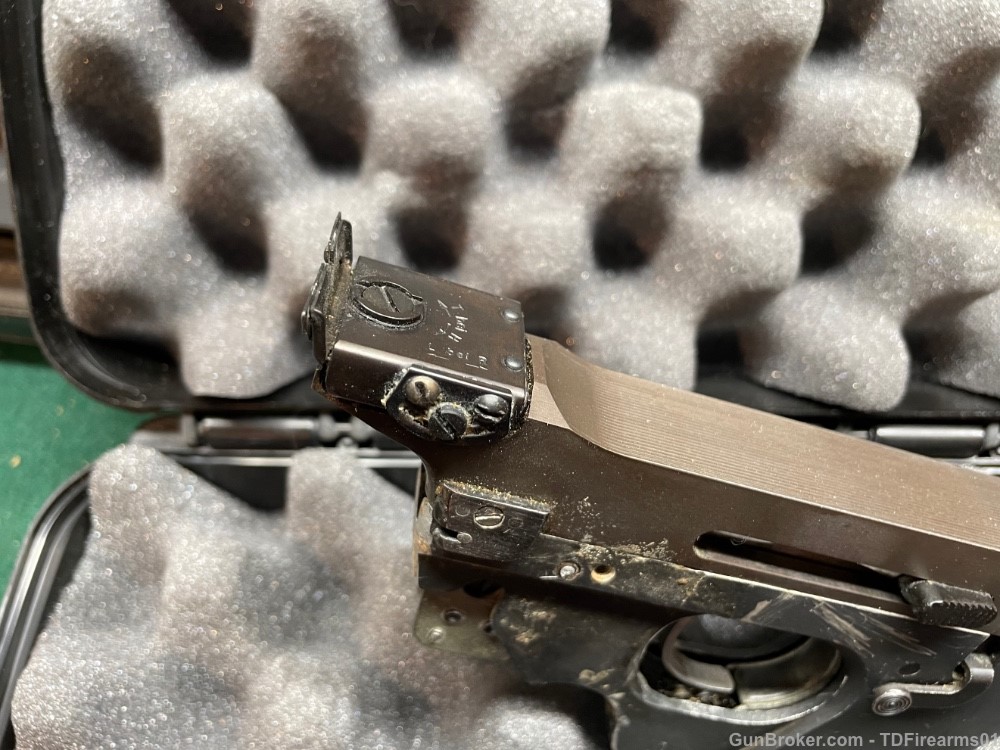 Carl Walther OSP Olympic Target pistol .22 short broken w/ 2 grips -img-5