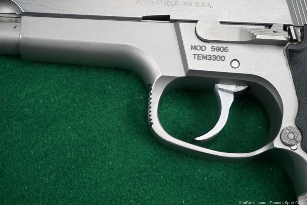 S&W Smith 5906 9 9mm Full Stainless 4" No Reserve $.01 Start-img-4