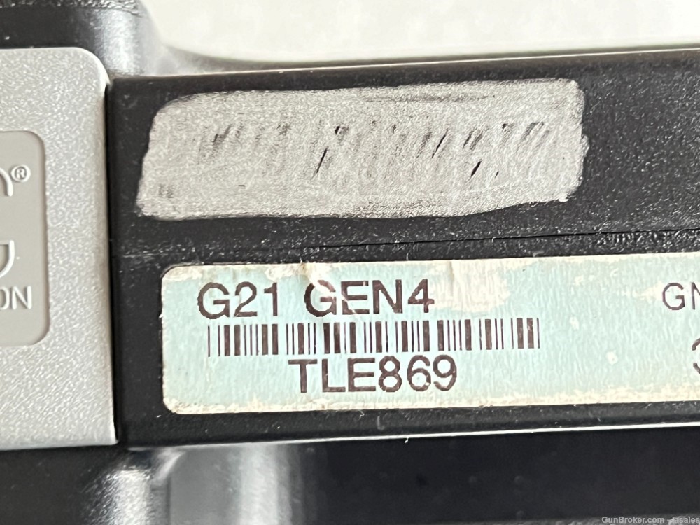 Excellent Glock G21 21 Gen 4 Blue Label 45 ACP 4.6" w/Original Case Austria-img-11