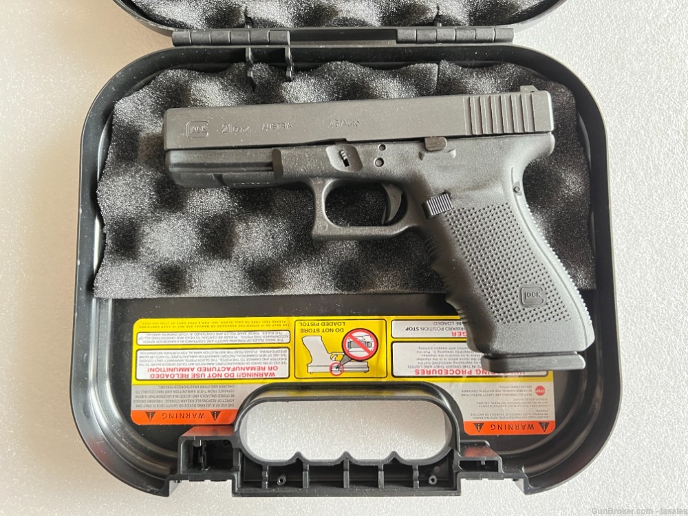 Excellent Glock G21 21 Gen 4 Blue Label 45 ACP 4.6" w/Original Case Austria-img-12