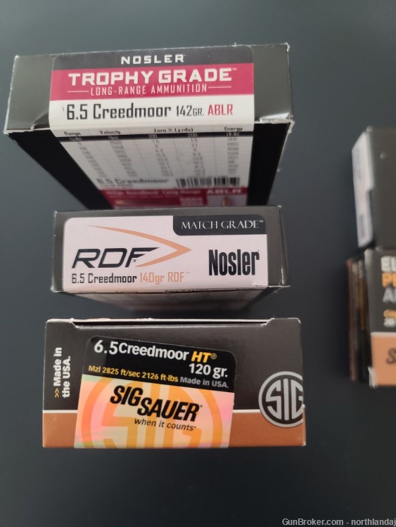 PENNY AUCTION 6.5 Creedmoor Nosler and Sig NO RESERVE-img-1