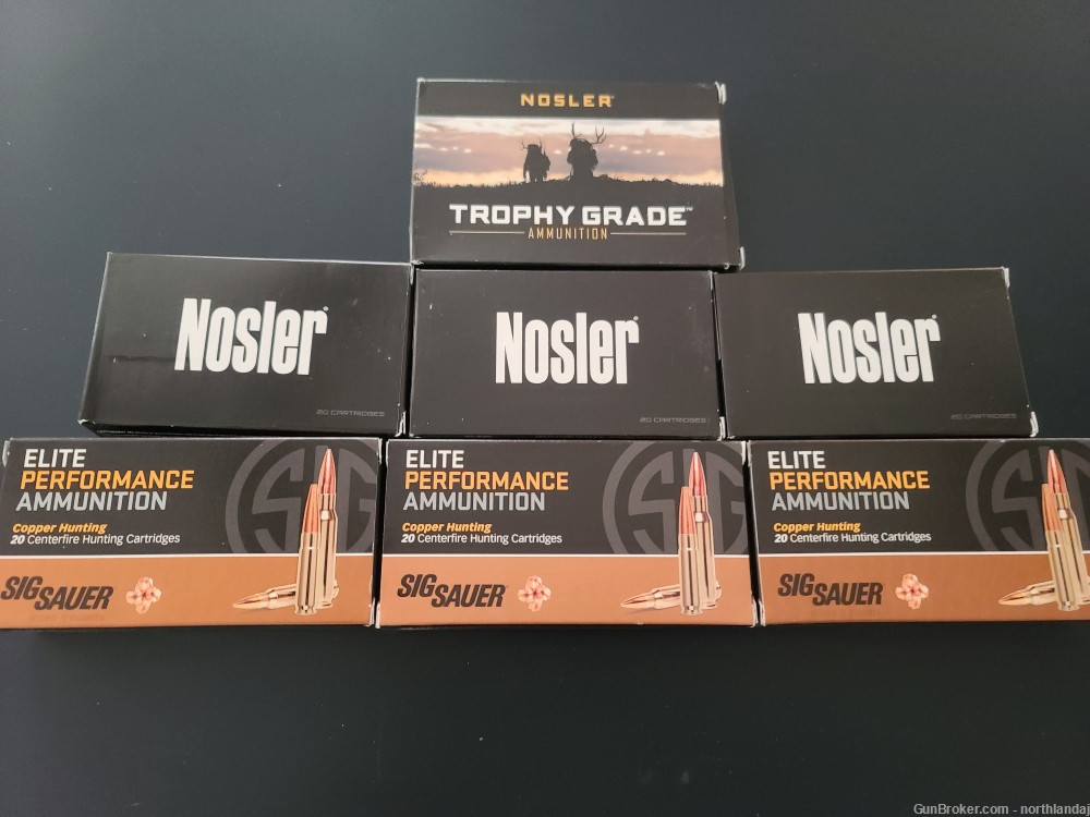 PENNY AUCTION 6.5 Creedmoor Nosler and Sig NO RESERVE-img-0
