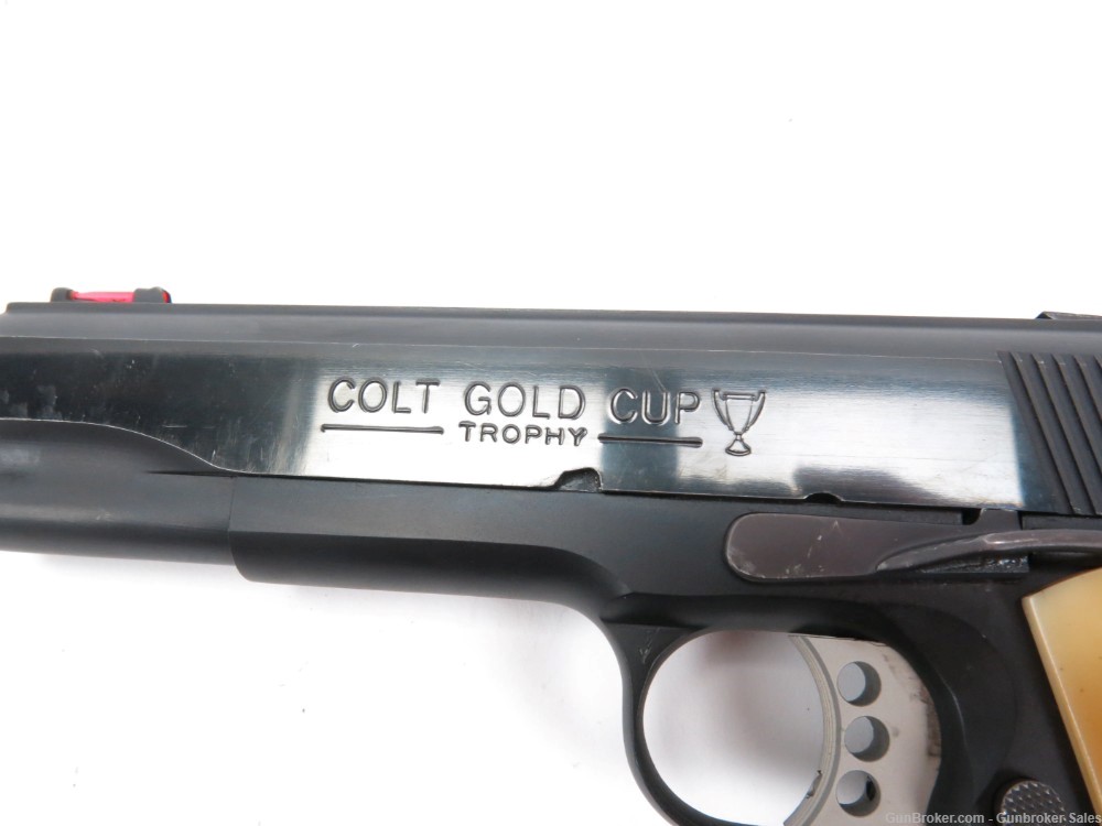 Colt 1911 Gold Cup Trophy Model 0 .45 5" Semi-Auto Pistol w/ Magazine AS IS-img-4