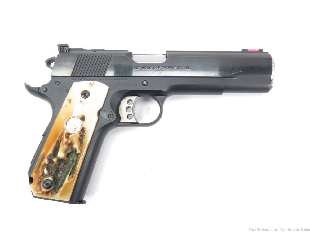 Colt 1911 Gold Cup Trophy Model 0 .45 5" Semi-Auto Pistol w/ Magazine AS IS-img-13