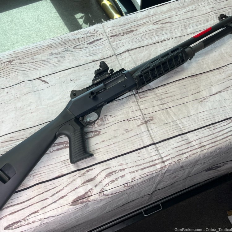 Upgraded Benelli M4 Tactical 12Ga 18.5" Barrel with RMR and pistol grip-img-0