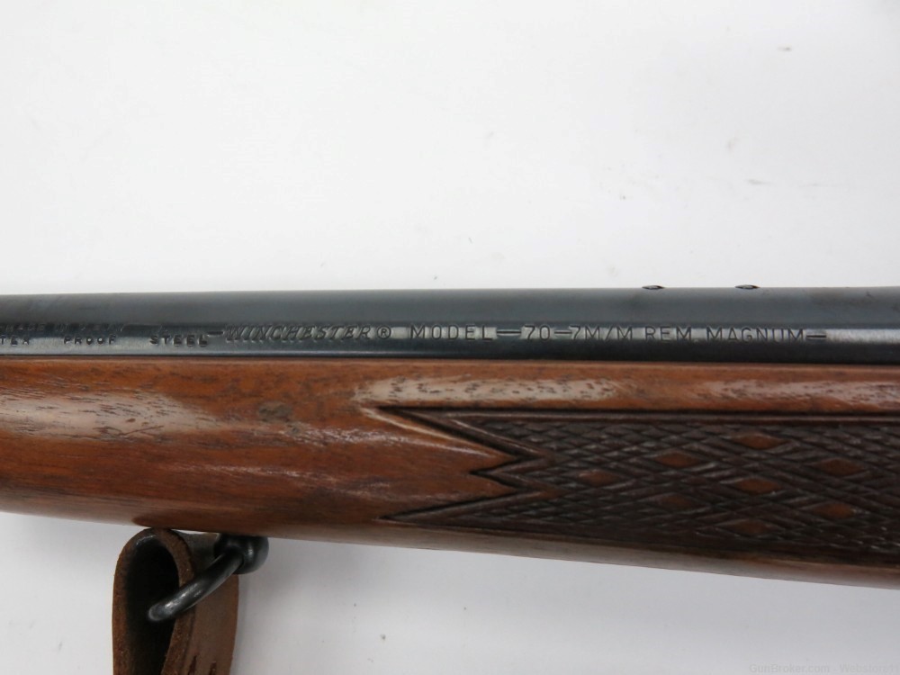 Winchester Model 70 7mm Rem Mag Bolt Action Rifle w/ Scope-img-1