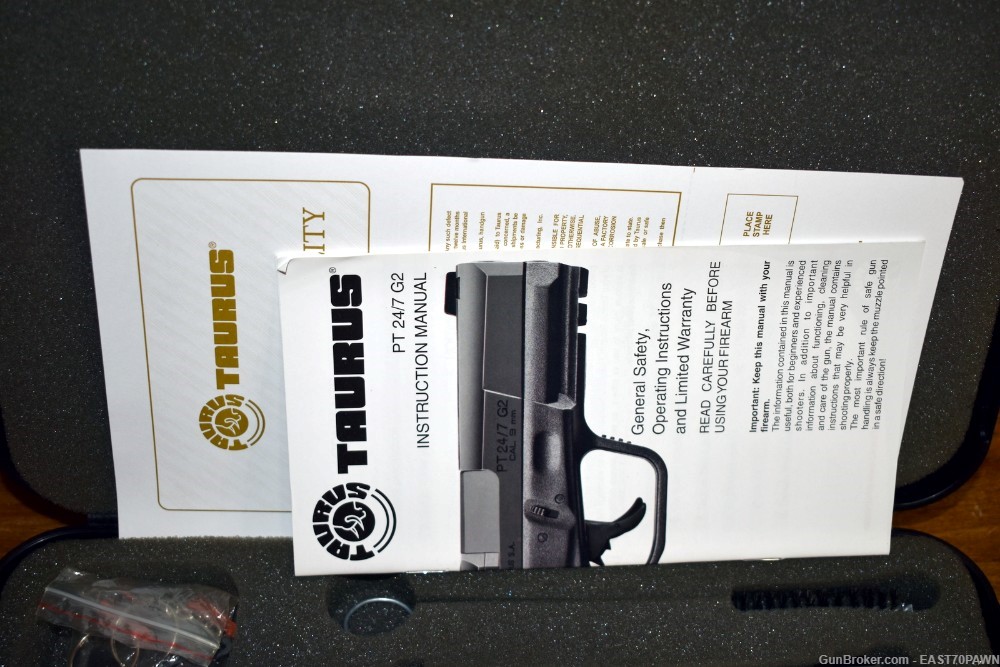 Taurus PT24/7 G2C 9MM Pistol 17RD/13RD Case Manual Two-Tone-img-2