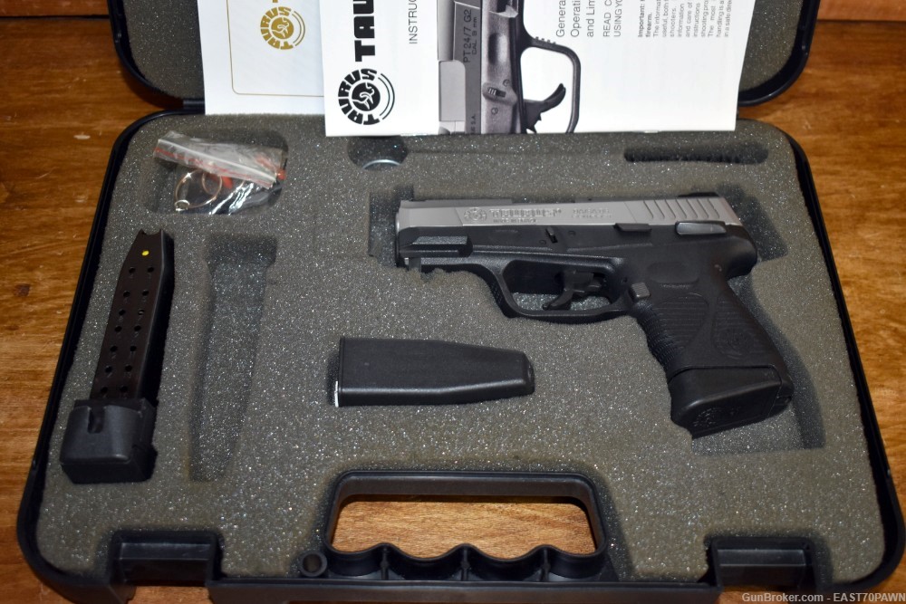 Taurus PT24/7 G2C 9MM Pistol 17RD/13RD Case Manual Two-Tone-img-1