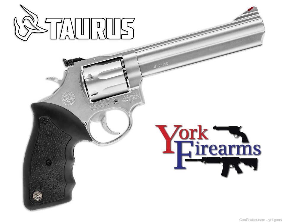 Taurus Model 66 357MAG / 38SPL Matte Stainless 6" Revolver NEW 2-660069-img-0