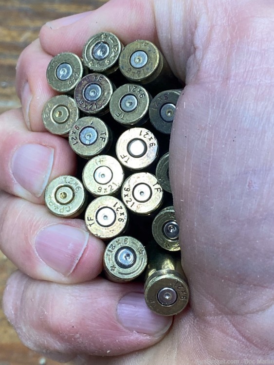9x21mm Brass, Once Fired, 17 Pieces-img-2