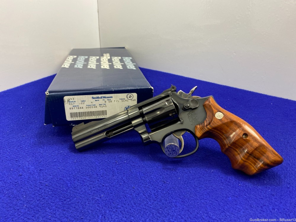 Smith Wesson 17-6 .22 LR Blue 4" *RARE & DESIRABLE FULL UNDER-LUG MODEL*-img-2