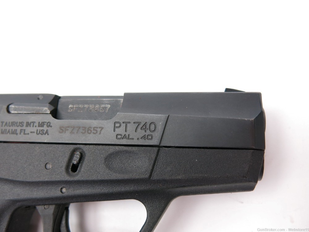 Taurus PT740 Slim 40 3.25" Semi-Automatic Pistol w/ 2 Magazine-img-14
