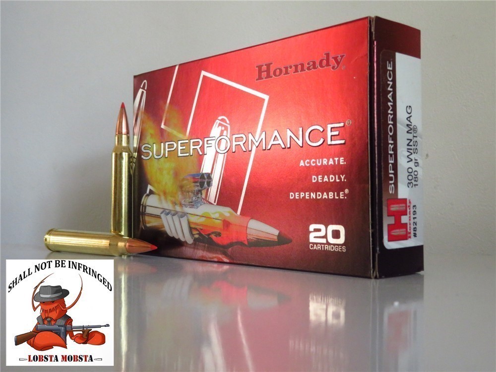 Hornady 300 win mag Superformance SST 180 grain ammo #82193-img-1
