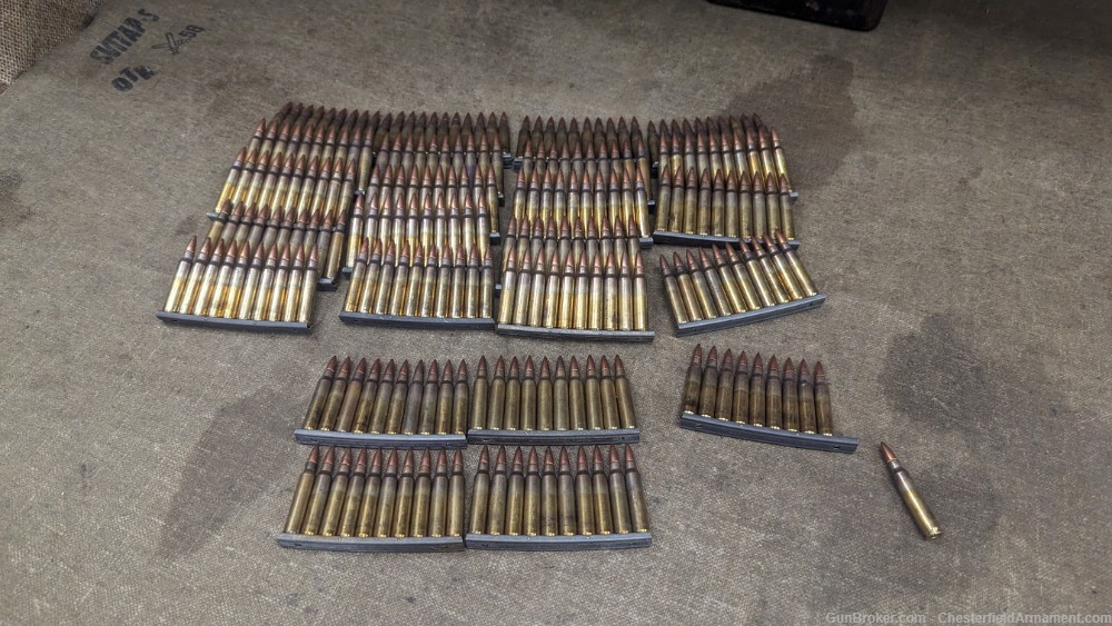240 rounds M193 LC 70's ammo,  5.56  on stripper clips-img-0