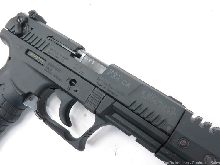 Walther P22 CA 5" 22LR Semi-Automatic Pistol w/ 2 Magazines & Hard Case-img-11