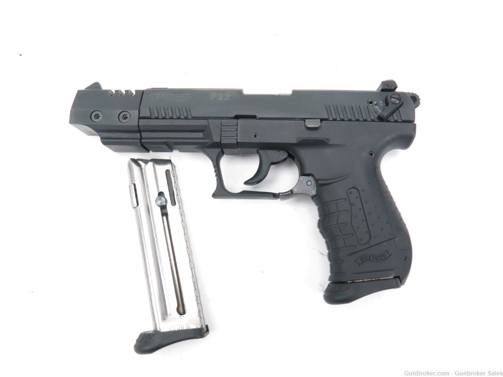 Walther P22 CA 5" 22LR Semi-Automatic Pistol w/ 2 Magazines & Hard Case-img-0