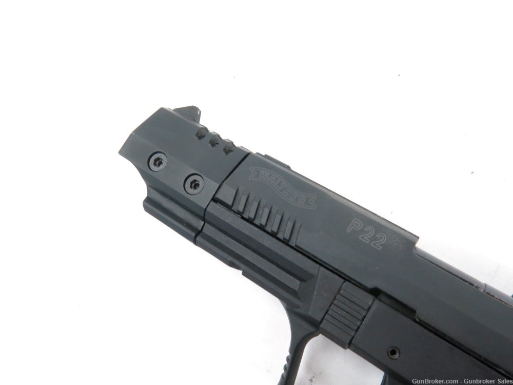 Walther P22 CA 5" 22LR Semi-Automatic Pistol w/ 2 Magazines & Hard Case-img-2