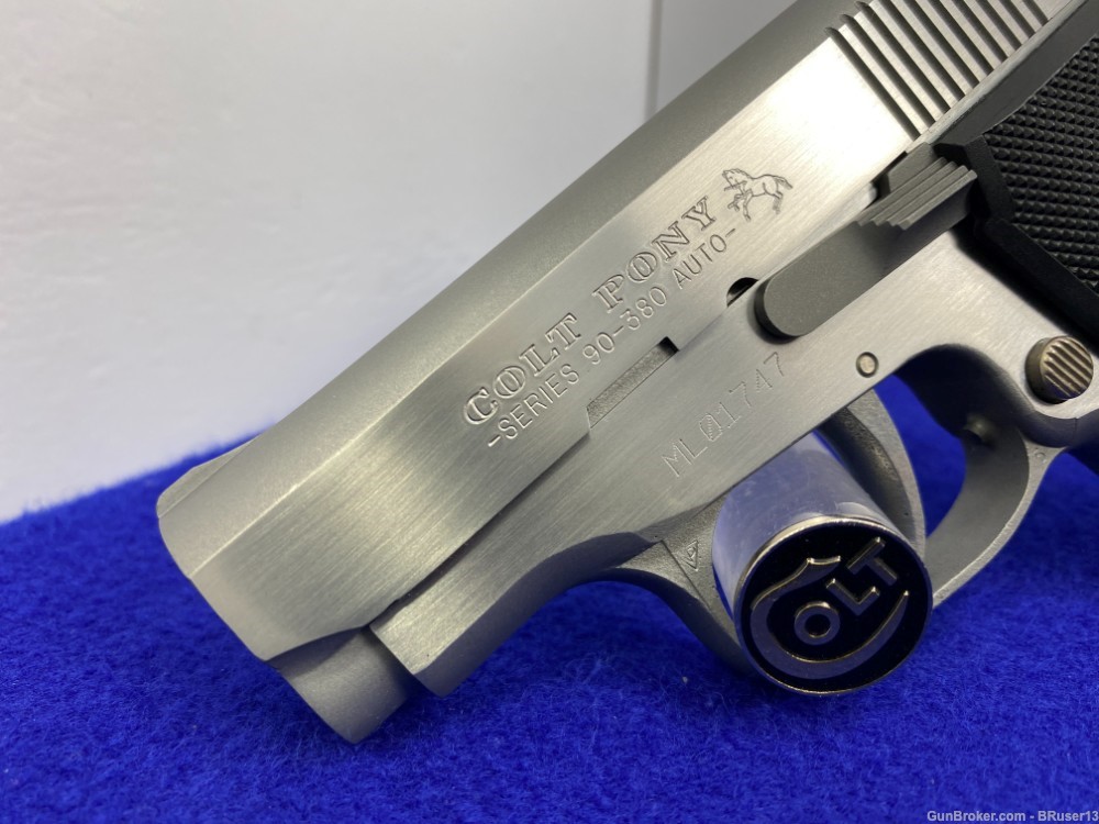 1996 Colt Pony Series 90 .380 ACP Stainless 2.75" *LIMITED PRODUCTION MODEL-img-9