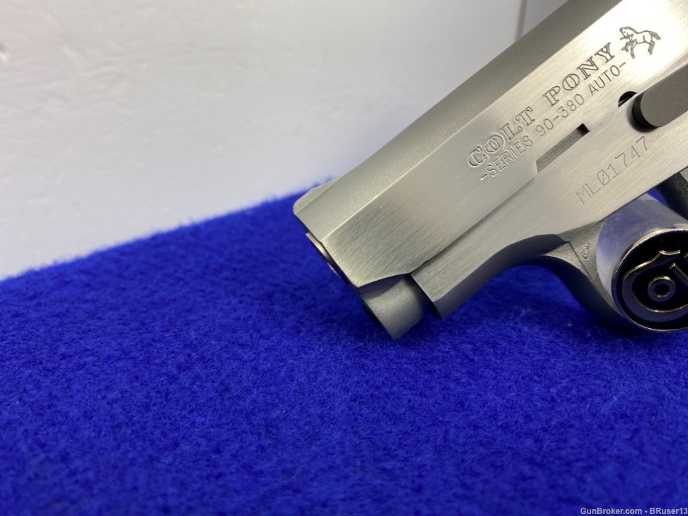 1996 Colt Pony Series 90 .380 ACP Stainless 2.75" *LIMITED PRODUCTION MODEL-img-10