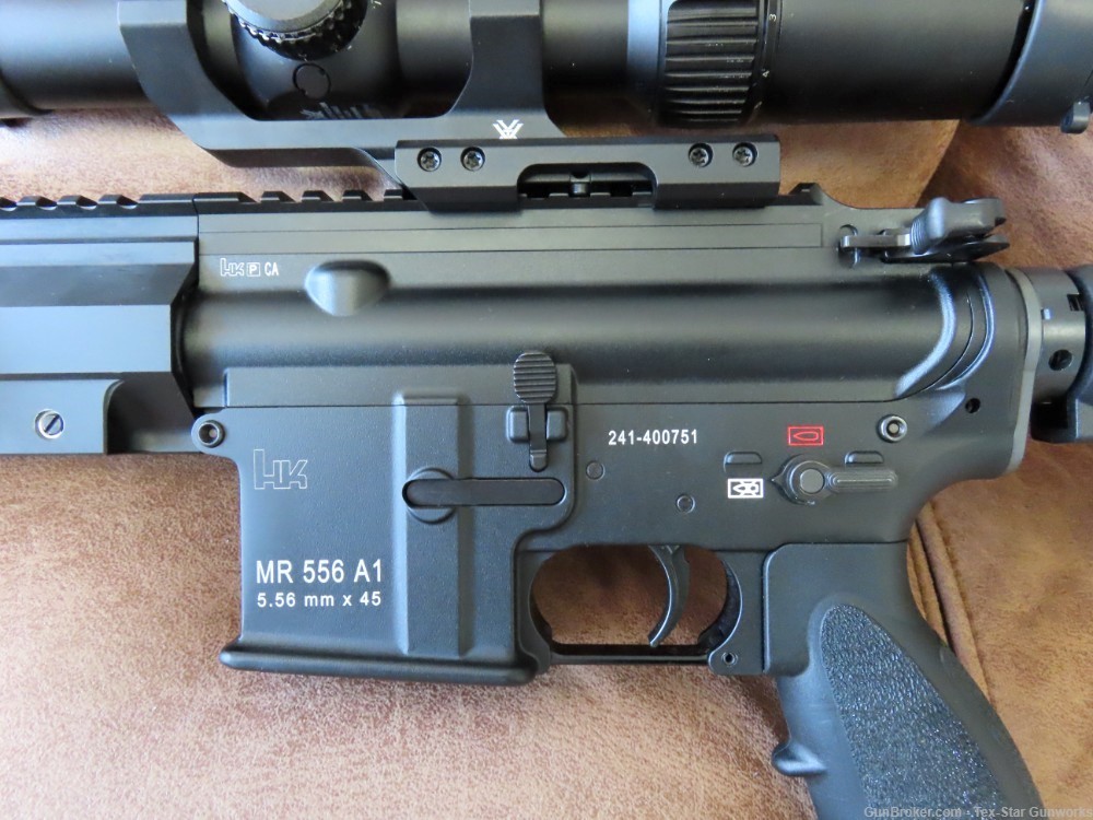 HK MR556 A1 5.56MM 2-30RD MAGS, ORG SOFT CASE, VORTEX STRIKE EAGLE-img-3
