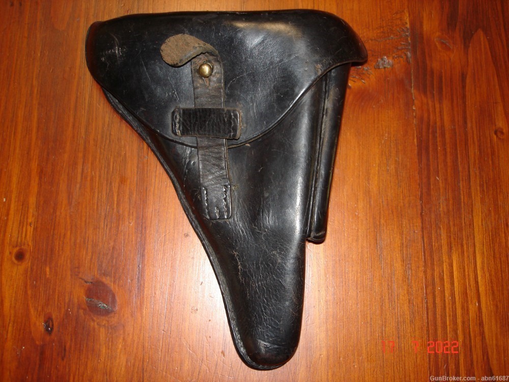 WWI German P08 1918 dated Luger Police holster N.BURGHART PASING #6787-img-0