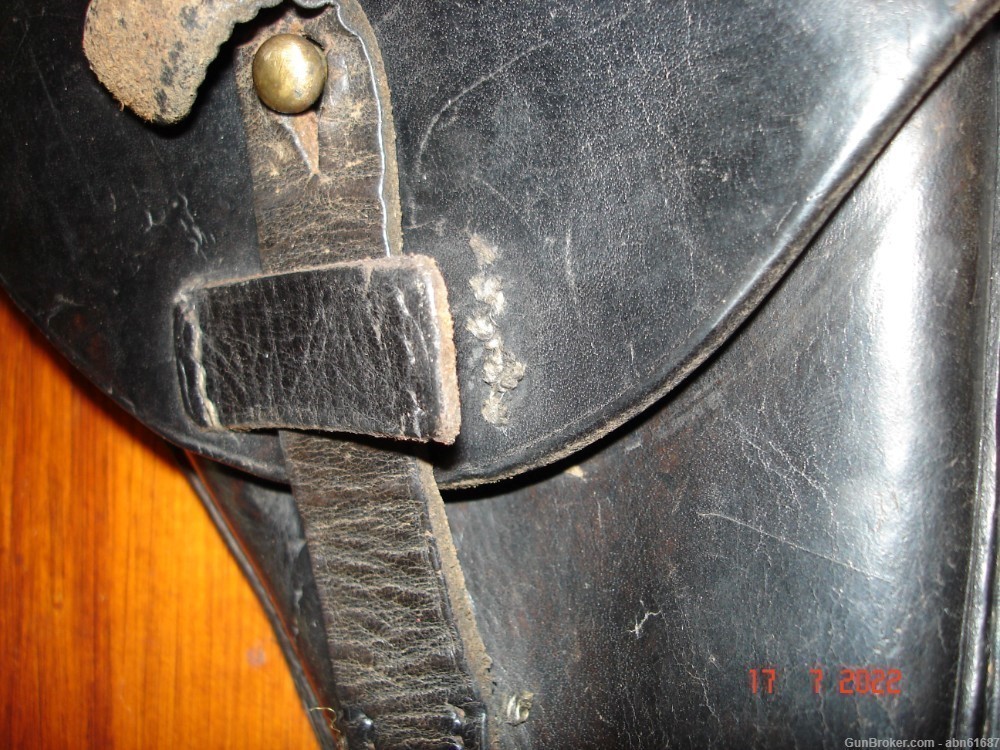 WWI German P08 1918 dated Luger Police holster N.BURGHART PASING #6787-img-7