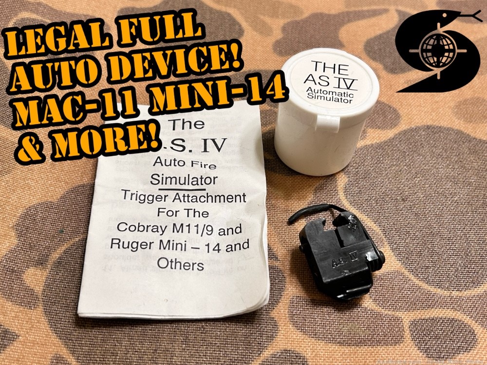 Legal FULL AUTO trigger Device for Cobray M11/9, Mini-14 & More! SWD MAC-11-img-0