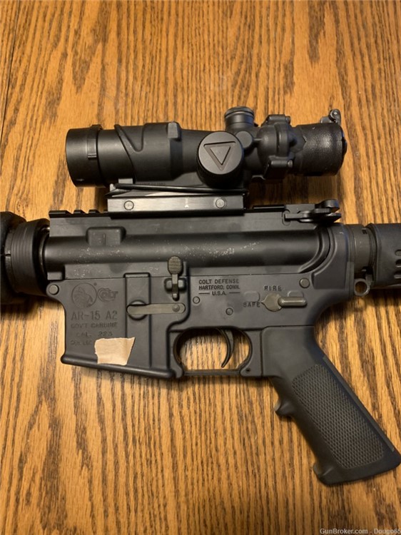 Colt AR15 A2 GOV'T Carbine! With Trijicon LED 4X32 Scope  -img-0
