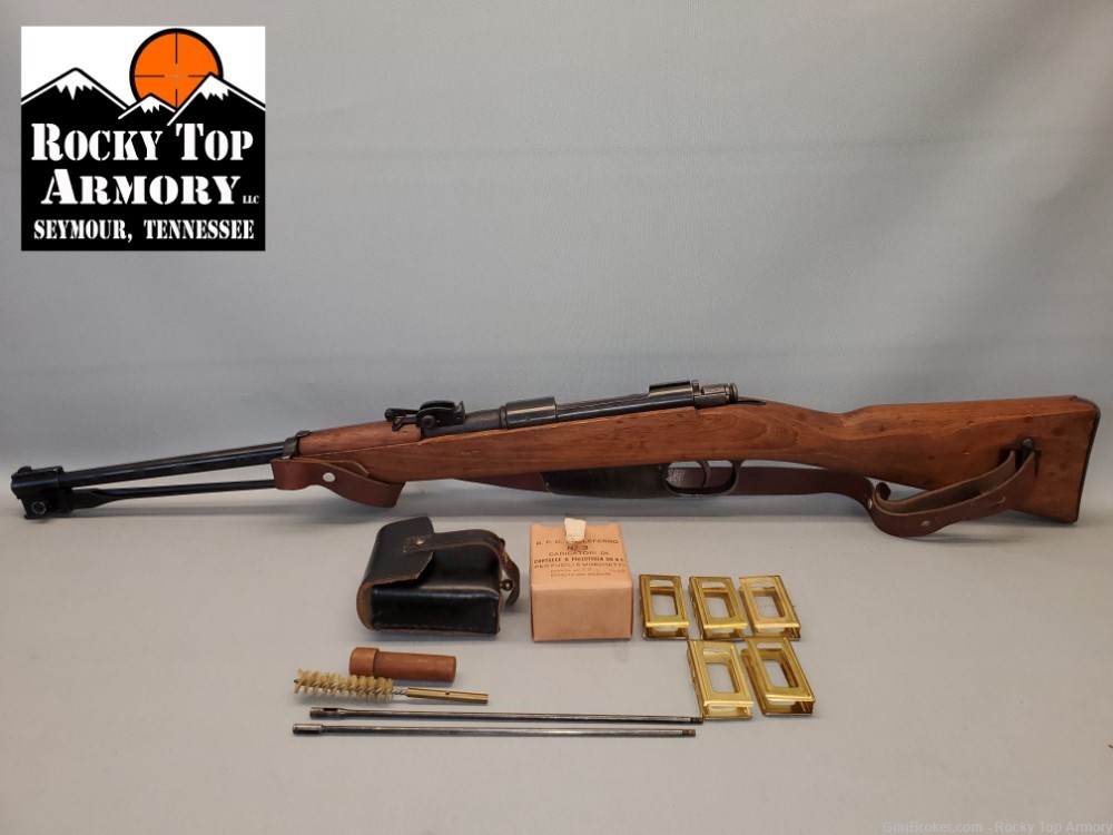 M91 CARCANO CARBINE 6.5X52MM WITH EXTRAS & AMMO VERY GOOD CONDITION-img-0
