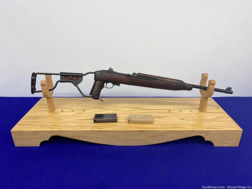 1944 Inland M1A1 Paratrooper Carbine .30 Carbine *RARE ORIGINAL STOCK*-img-0