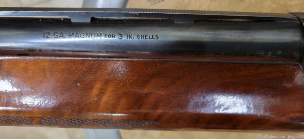 Remington 1100 12 Gauge Magnum Shotgun Engraved Blue -img-3