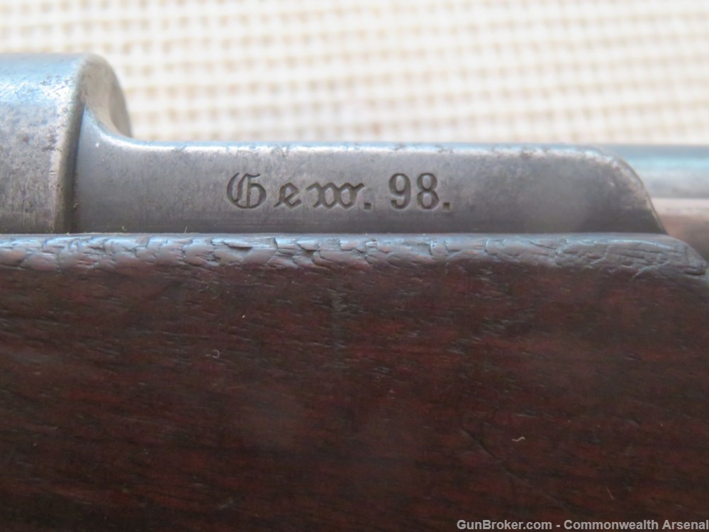 WW1-WW2 German Gewehr-98 8mm Mauser Bolt-Action Rifle Spandau 1908-img-22