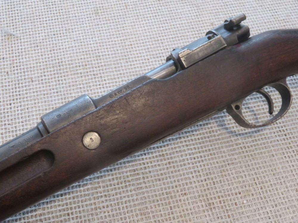 WW1-WW2 German Gewehr-98 8mm Mauser Bolt-Action Rifle Spandau 1908-img-18