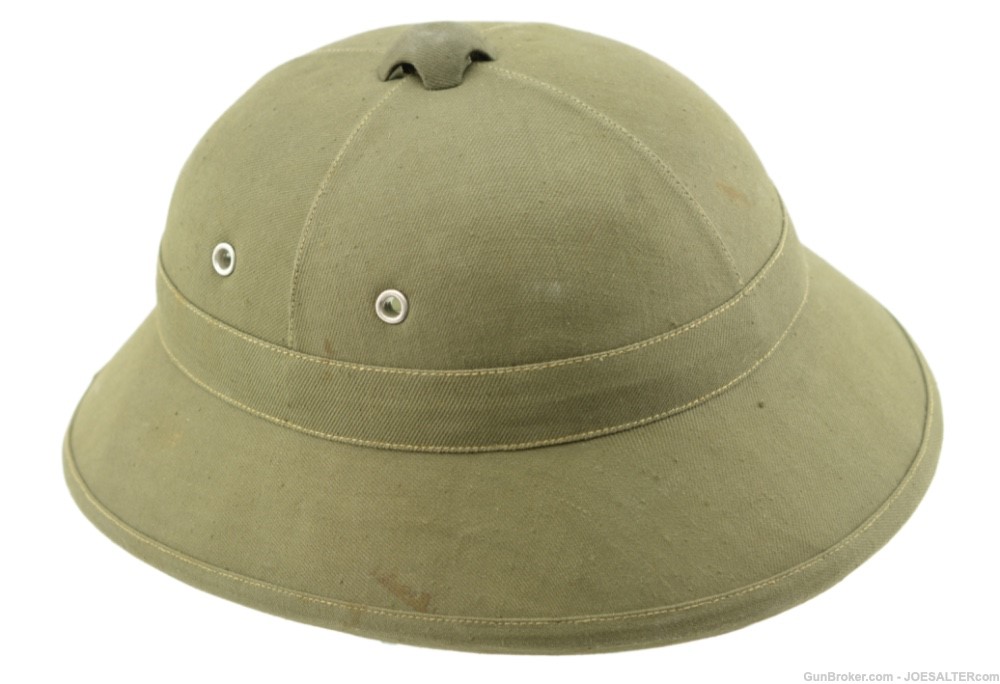 Vietnam Era Military Vietnamese Pith Helmet-img-0