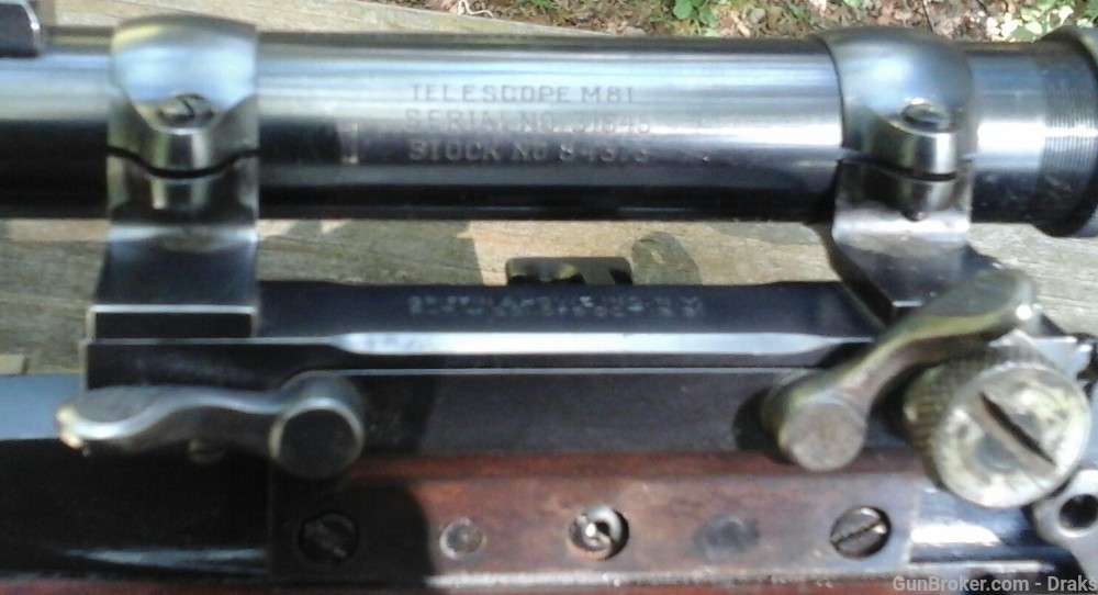 Enfield Long Branch T With Rare Lyman M81 Scope & 1931 Griffin & Howe Mount-img-30