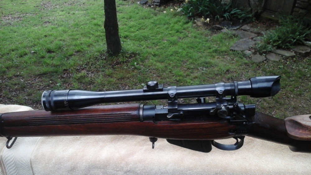 Enfield Long Branch T With Rare Lyman M81 Scope & 1931 Griffin & Howe Mount-img-19